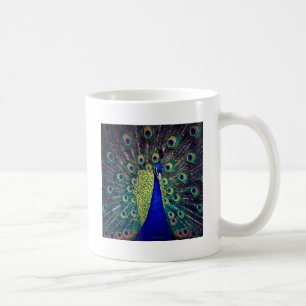 Cobalt Blue Peacock Kaffemugg