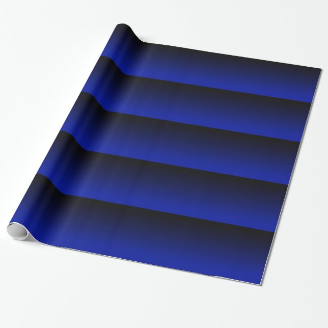 Cobalt Blue Rand Presentpapper (Utrullad)
