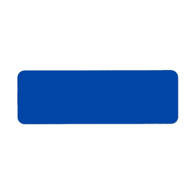 Cobalt Blue Return-adressetikett Returadress Etikett (Framsidan)