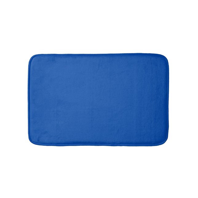 Cobalt Blue Solid Färg Badrumsmatta (Framsidan)