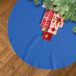 Cobalt Blue Solid Färg | Klassisk | ELEGANT Julgransmatta Borstad Polyester