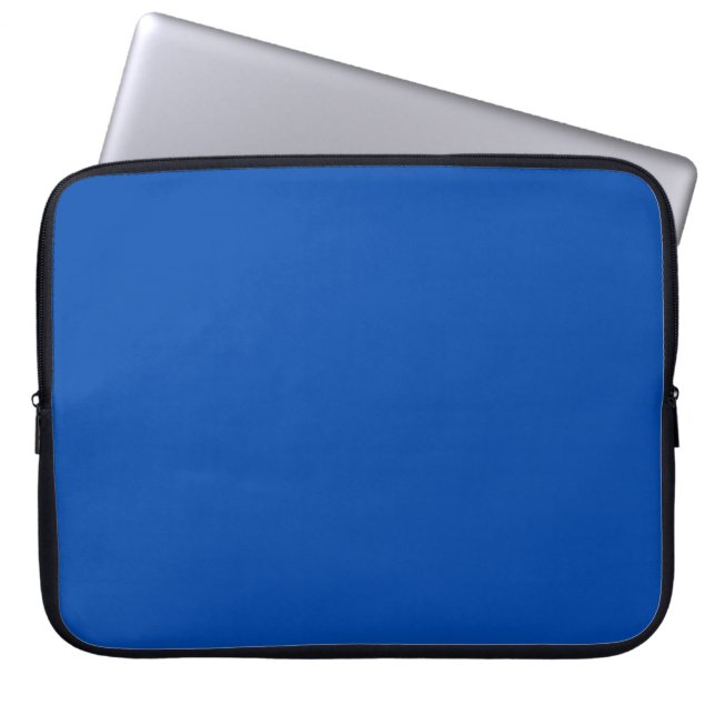 Cobalt Blue Solid Färg | Klassisk | ELEGANT Laptop Fodral (Framsidan)