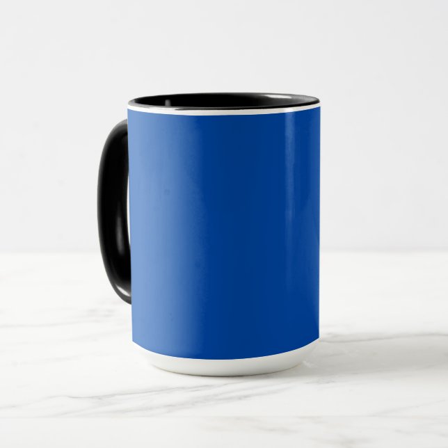 Cobalt Blue Solid Färg | Klassisk | ELEGANT Mugg (Framsida vänster)