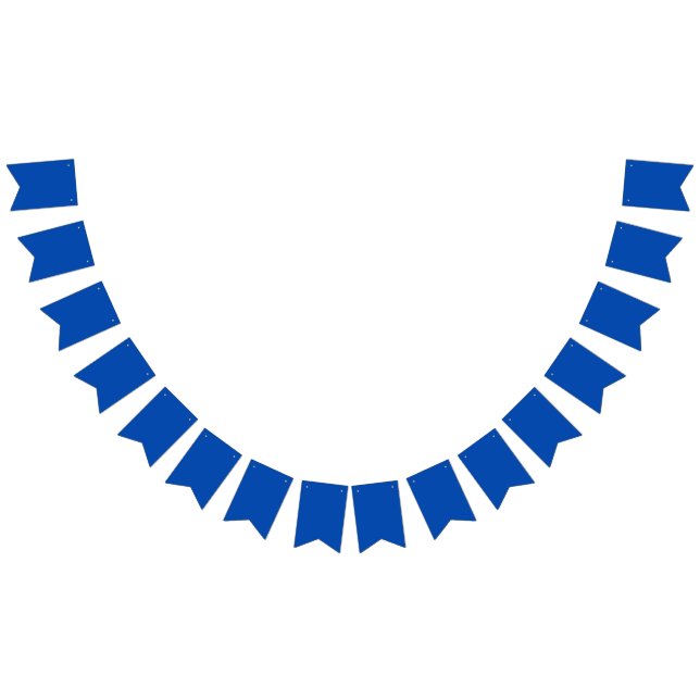 Cobalt Blue Solid Färg | Klassisk | ELEGANT Vimplar (Alla)