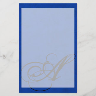 Cobalt Blue Velvet Personlig Home Casino Brevpapper