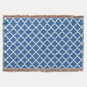 Cobalt Bright Blue Moroccan Tile Trellis Mysfilt