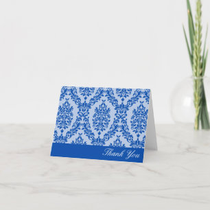 Cobalt Damask Tack Kort