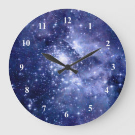 Cobalt Dreams Stars Galaxies Space Universe Stor Klocka