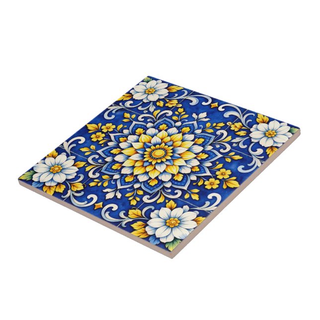 Cobalt Garden Glow Tile  Kakelplatta (Sidan)