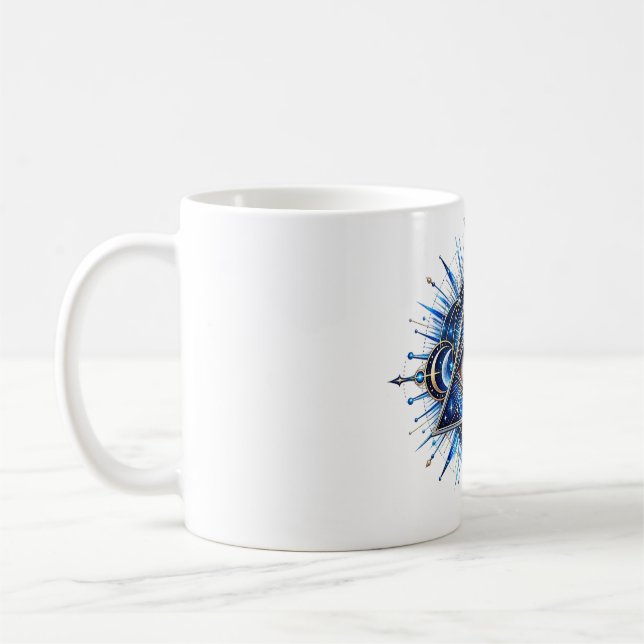 Cobalt Orbit Eye Kaffe Mugg (Vänster)