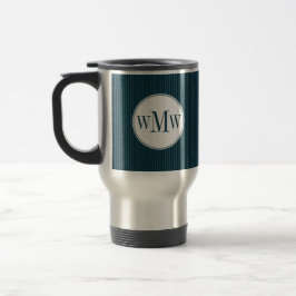 Cobalt Streck Monogram Mugg