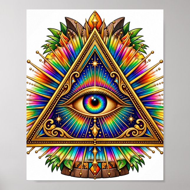 Cobalt Sun Eye Affisch (Framsidan)