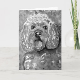 CobaltMoonDesign Cavapoo hälsningkort Kort
