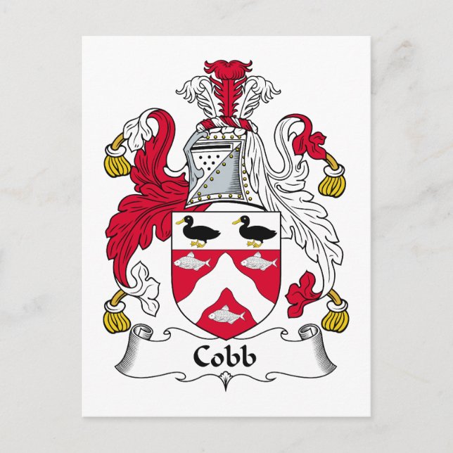 Cobb Family Crest Vykort (Framsida)
