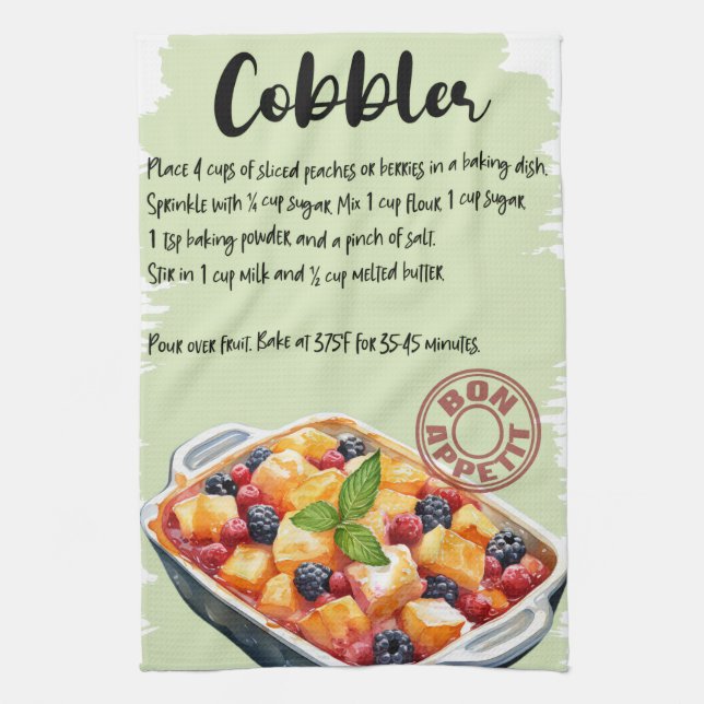 Cobbler-recept Kökshandduk (Vertikal)
