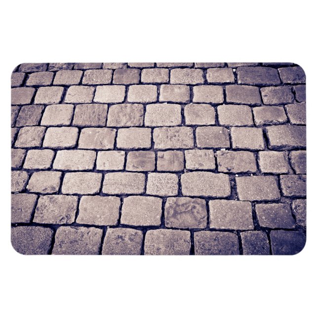 Cobblestone Street Detail, Vågrät Magnet (Horisontell)