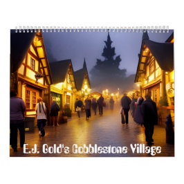 Cobblestone Village by E.J. Guld Kalender