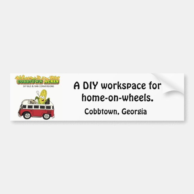 Cobbtown Acres Bumper Sticker Bildekal (Framsidan)
