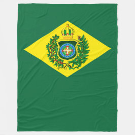 Cobertor de Lã Bandeira Imperial do Brasil Fleecefilt