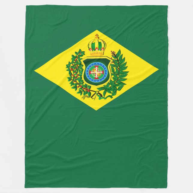 Cobertor de Lã Bandeira Imperial do Brasil Fleecefilt (Framsidan)