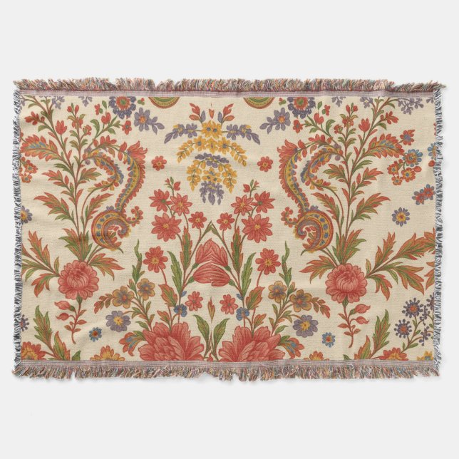 Cobertor Flores de Zínnia em artes Filt (Framsidan)