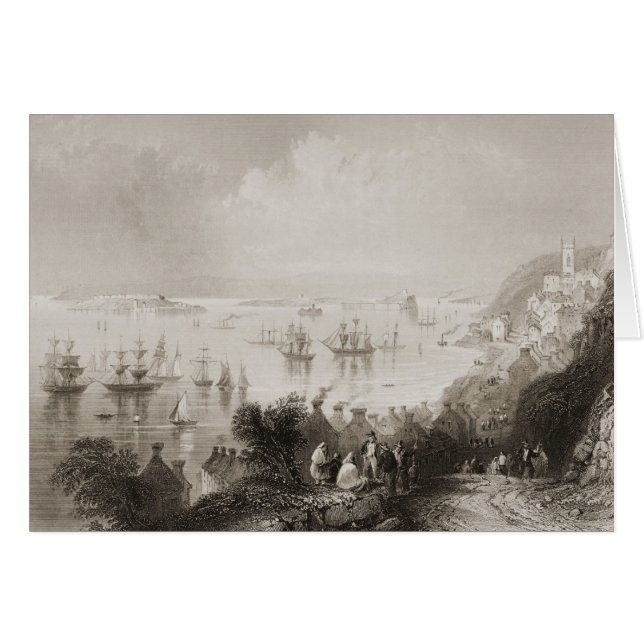 Cobh hamn, kork, Irland Hälsningskort (Framsidan Horizontal)