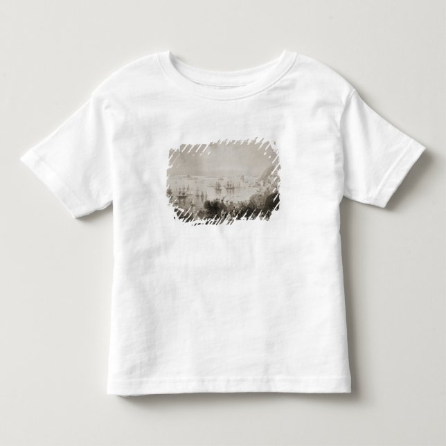 Cobh hamn, kork, Irland Tee Shirt (Framsida)
