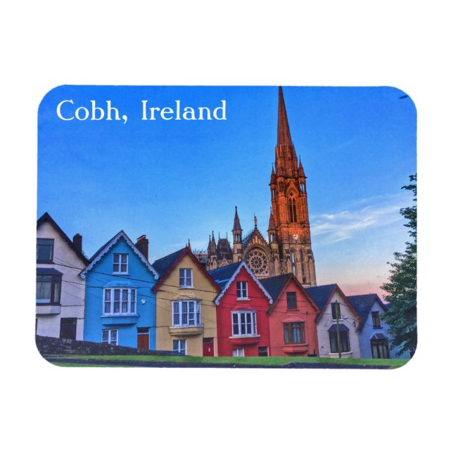 Cobh, Ireland Deck of Cards Houses Magnet (Horisontell)