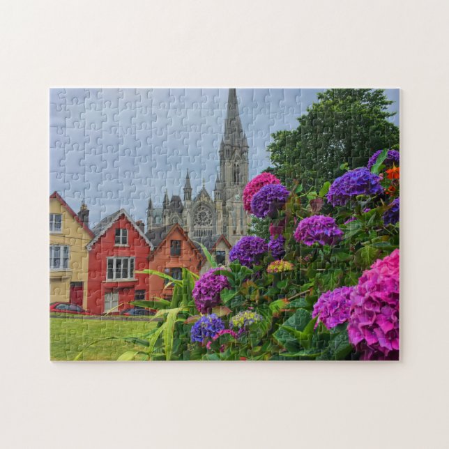 Cobh Ireland Flower Cathedral Puzzle Pussel (Horisontell)