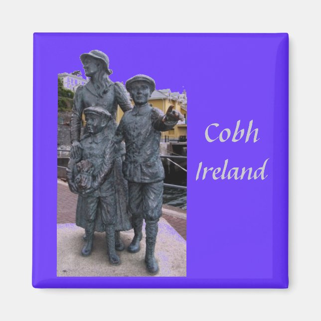 Cobh, Irland Statues Magnet (Framsidan)