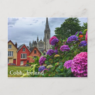 Cobh Irland, vanlig hortensia, vykort