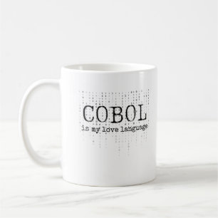 Cobol är mitt kärlek-språk.b kaffemugg