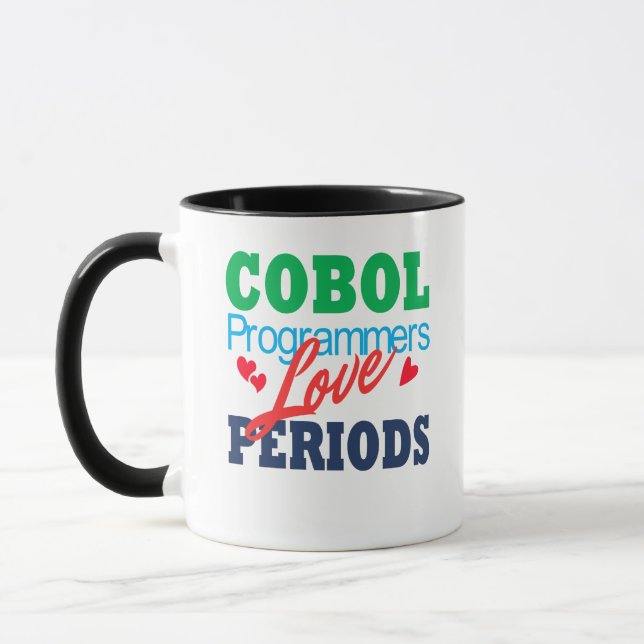 Cobol-programmerare älskar punkter mugg (Vänster)