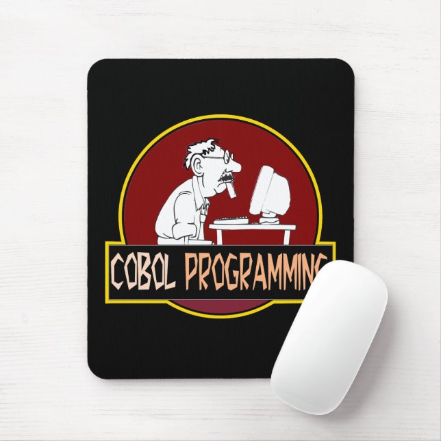 COBOL-programmerare - gammal skolans kodningslegen Musmatta (Med mus)