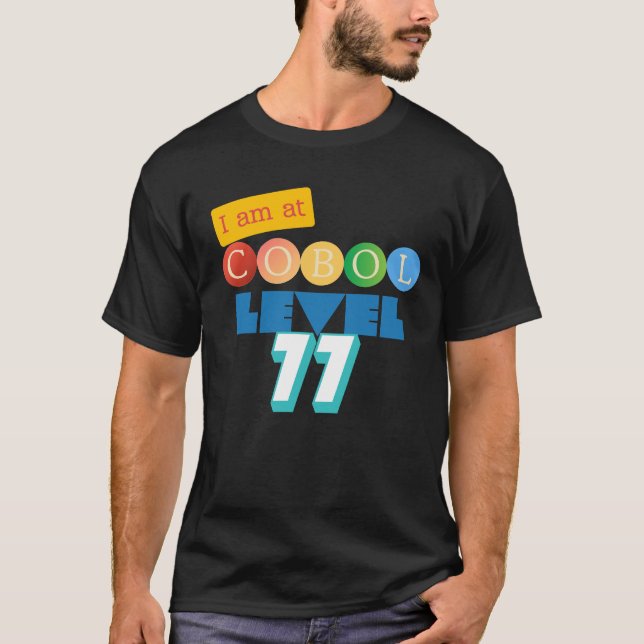Cobol-programmering Specialnivå 77 Nummer T Shirt (Framsida)