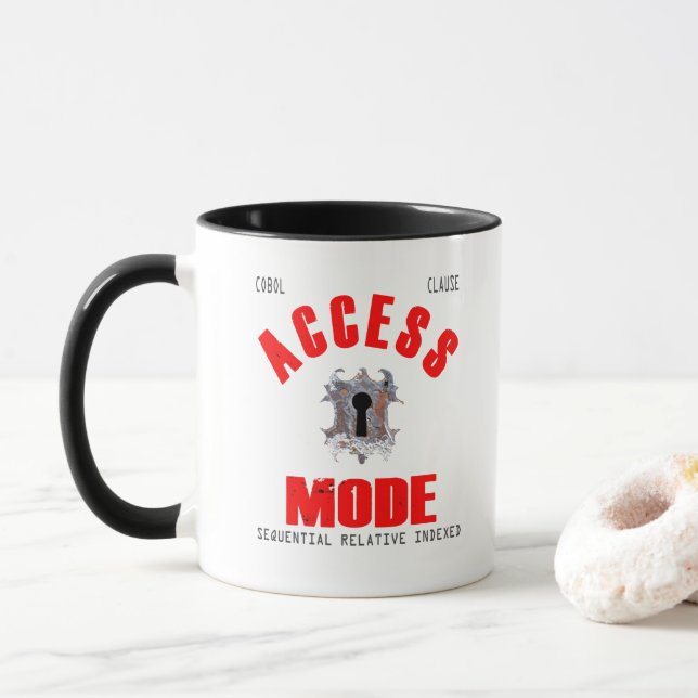 Cobol programmeringsåtkomstläge mugg (Med munk)
