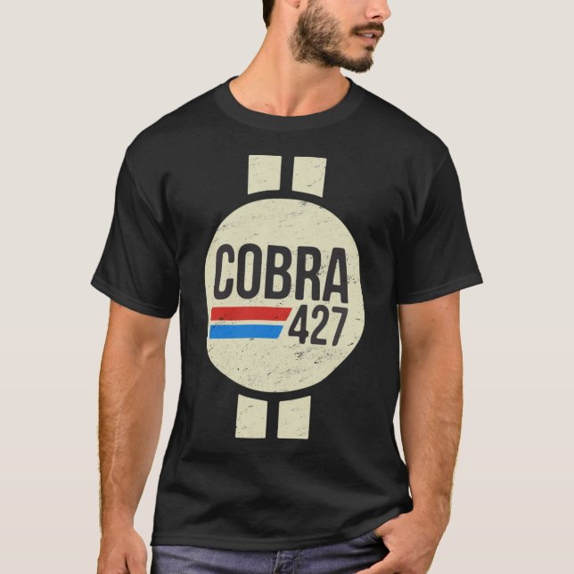 Cobra 427 Retro Logotyp Classic T-Shirt (Framsida)