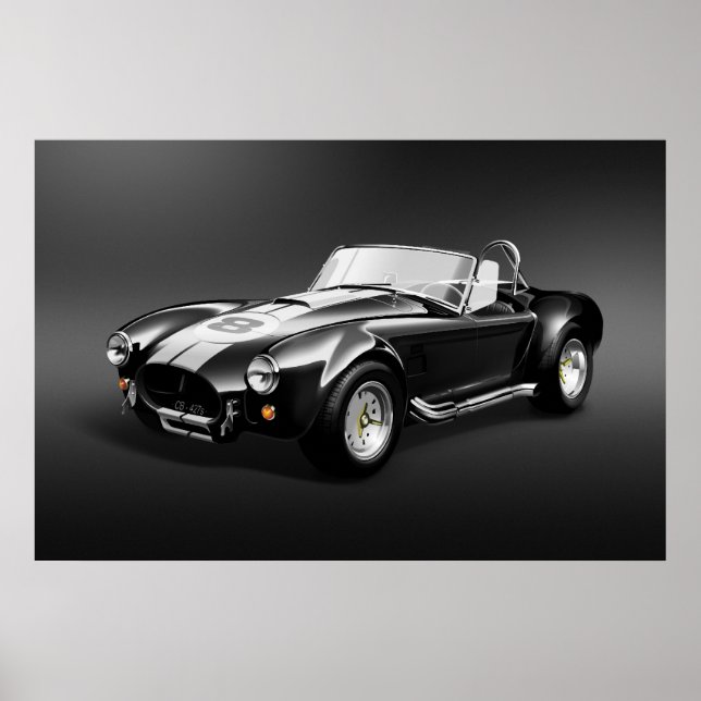 Cobra-427s svart Poster (Framsidan)