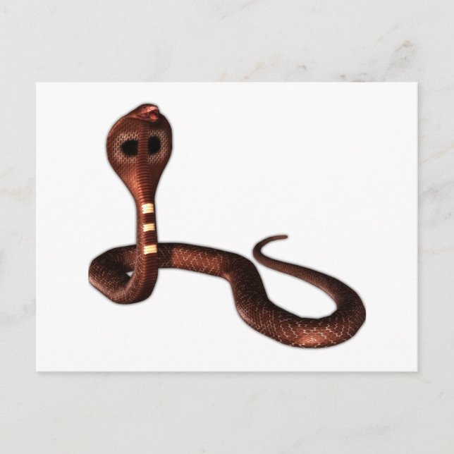 Cobra, Deadly Snake Vykort (Framsida)