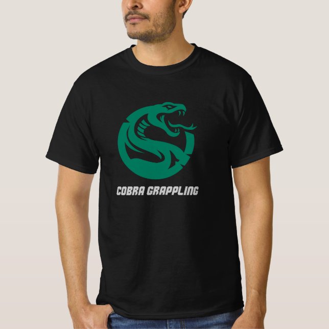 Cobra Grappling Snake BJJ Training T Shirt (Framsida)
