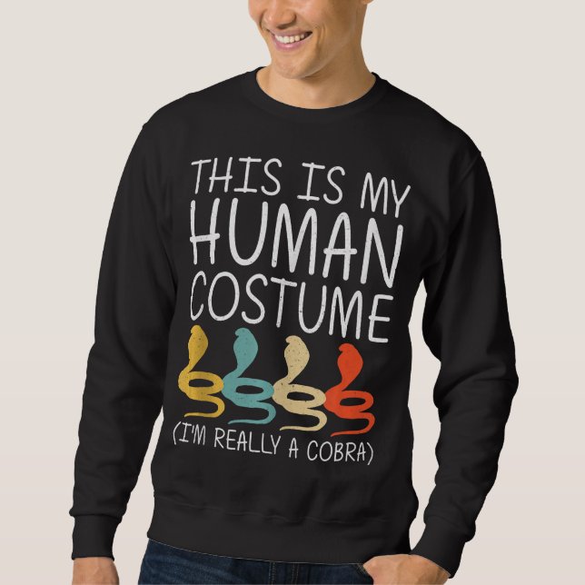 Cobra Halloween | Djurtarm | Halloween Gift Lång Ärmad Tröja (Framsida)