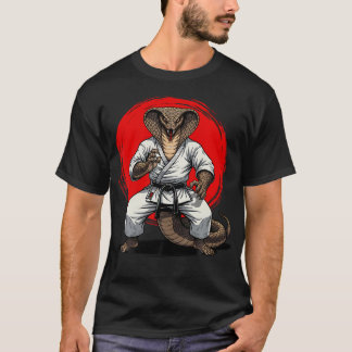 Cobra Karate Judo Japan Japansk Flagga Rolig T Shirt
