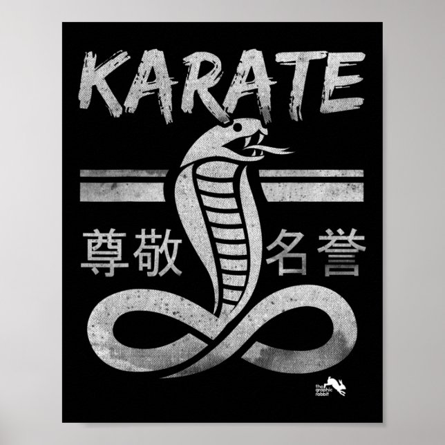 Cobra Karate Kampkonst  Poster (Framsidan)