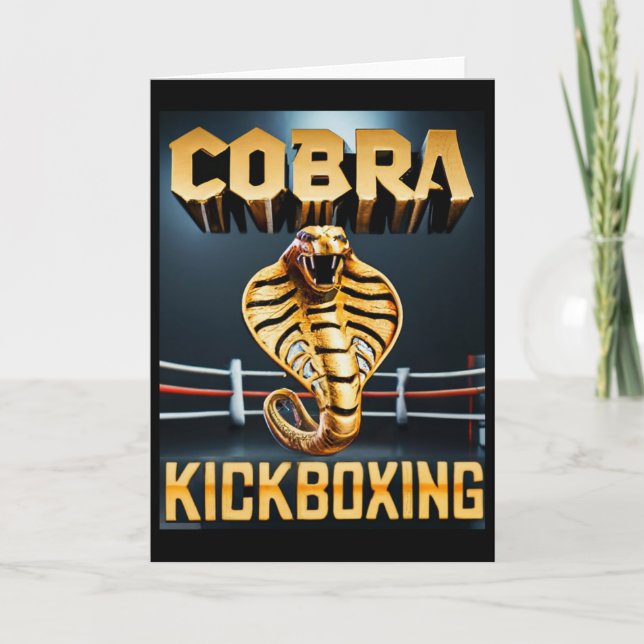 Cobra Kickboxing Design Av Don Castillo  Kort (Framsida)