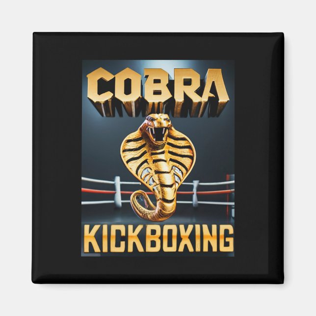 Cobra Kickboxing Design Av Don Castillo  Magnet (Framsidan)