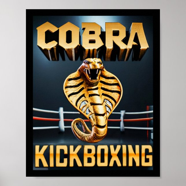 Cobra Kickboxing Design Av Don Castillo  Poster (Framsidan)