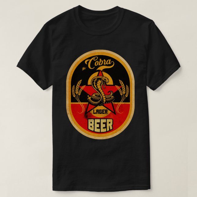 Cobra Lager Beer T Shirt (Design framsida)