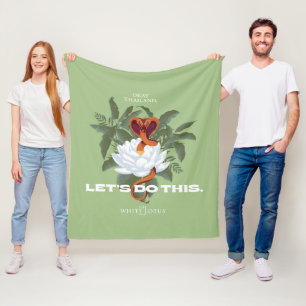 Cobra "Låt oss gör detta" - vita Lotus Fleecefilt