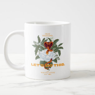 Cobra "Låt oss gör detta" - vita Lotus Jumbo Mugg