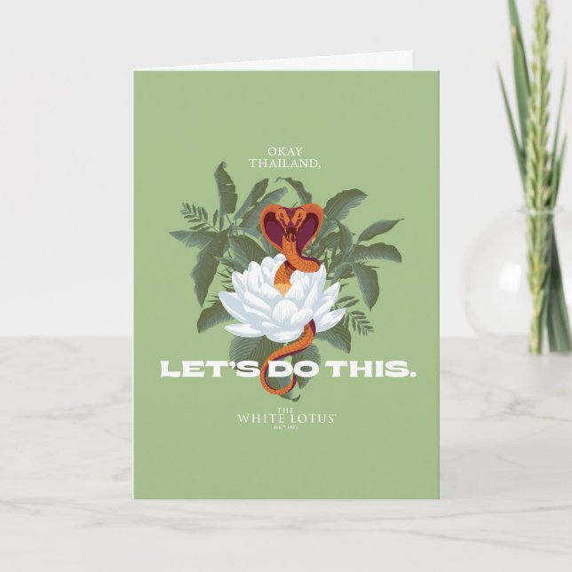 Cobra "Låt oss gör detta" - vita Lotus Kort (Framsida)